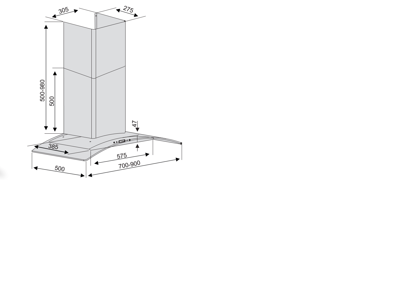 Máy hút mùi Lorca TA-2005C -70/90cm