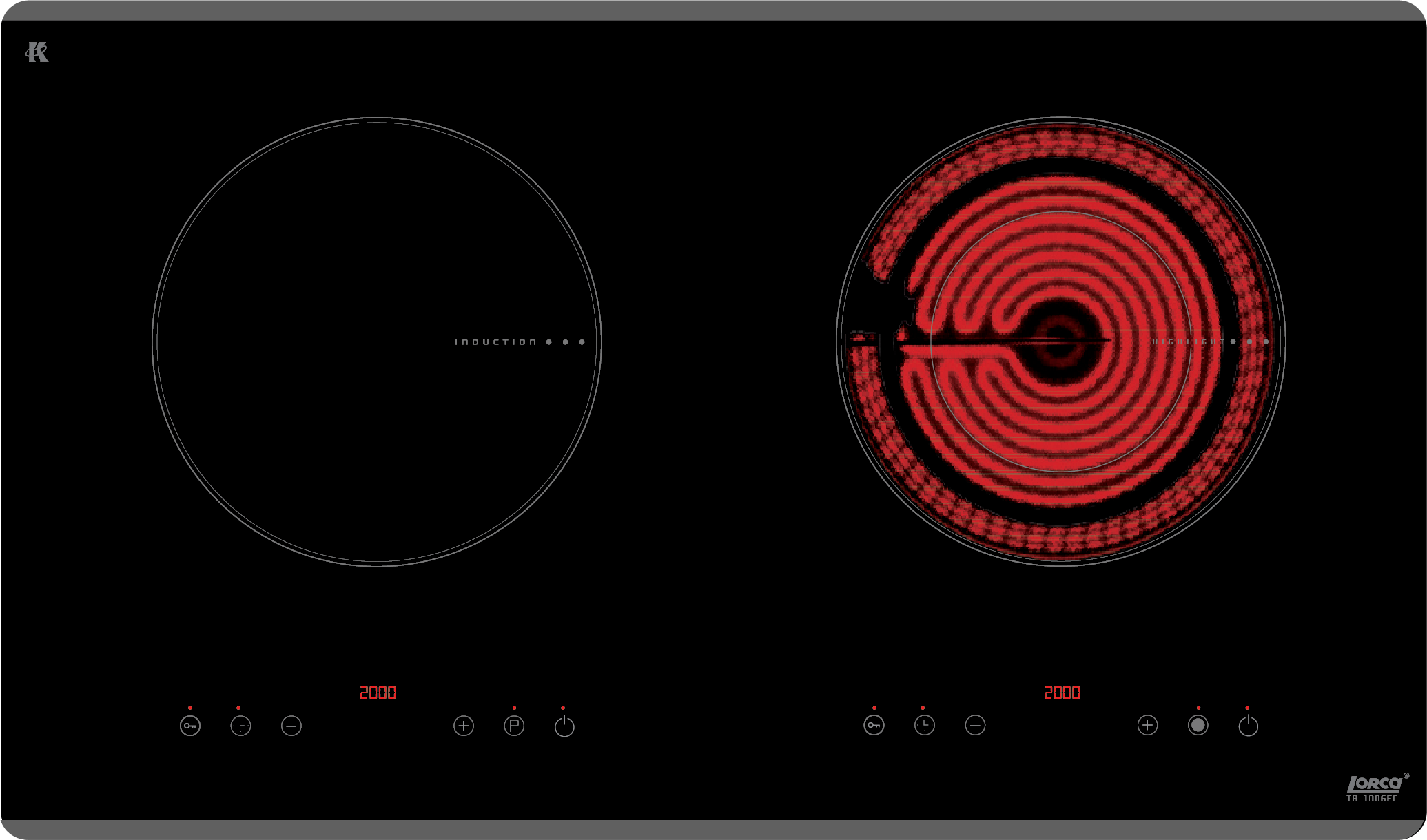 Bếp điện từ đôi Lorca TA 1006EC