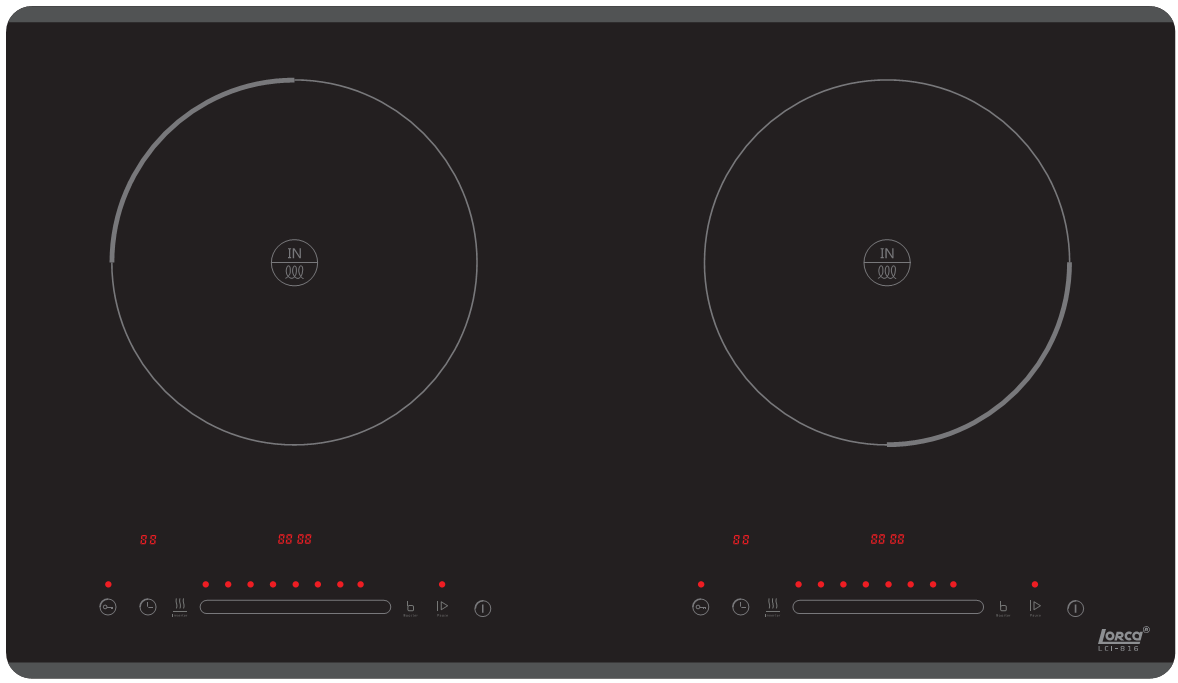 Bếp từ đôi Lorca LCI 816