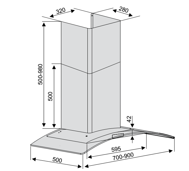 Máy hút mùi Lorca TA 2005S