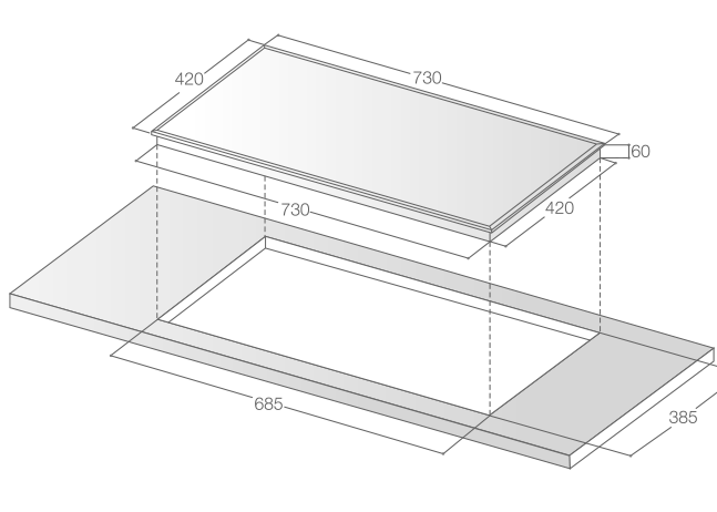 Bếp từ đôi Lorca LCI 816
