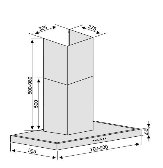 Máy hút mùi Lorca TA 6007E – 90cm