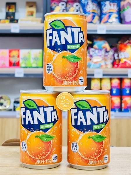 NƯỚC UỐNG CÓ GAS FANTA NHÍ VỊ CAM 160ML NHẬT