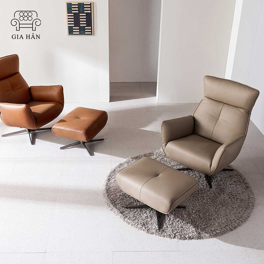 Bộ ghế Armchair - Sofa Đơn Bọc Da Cao Cấp AC-007