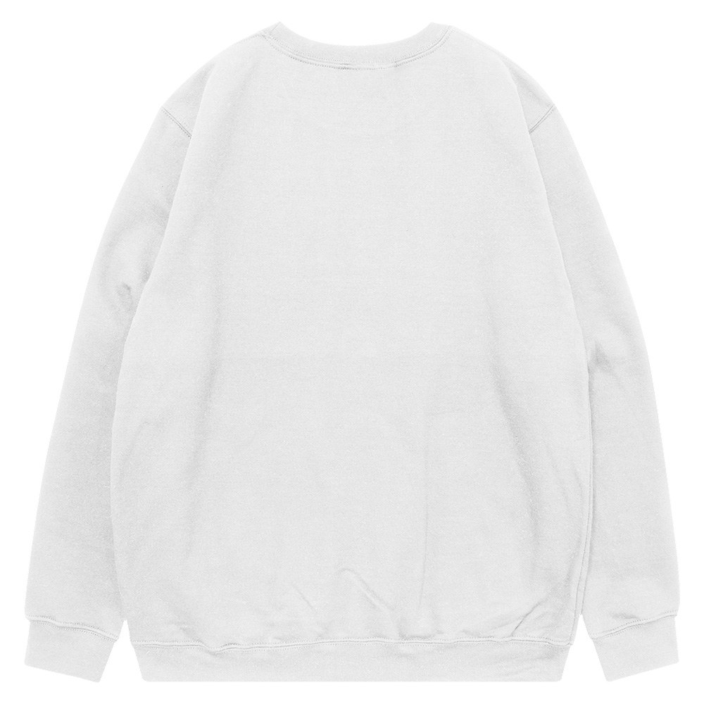 Áo dài tay màu trắng form rộng cổ tròn đẹp unisex cho nam nữ
