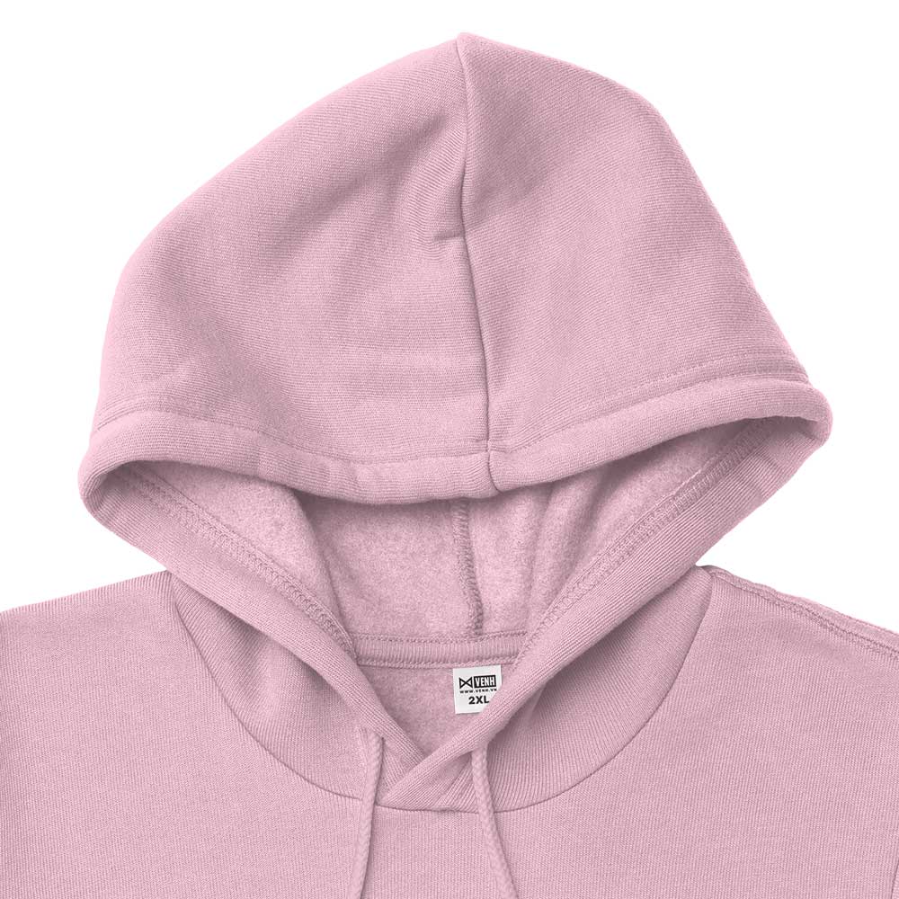 Áo khoác Hoodie Unisex basic trơn màu hồng nhạt. Form rộng cho Nam Nữ. Có sẵn giao ngay