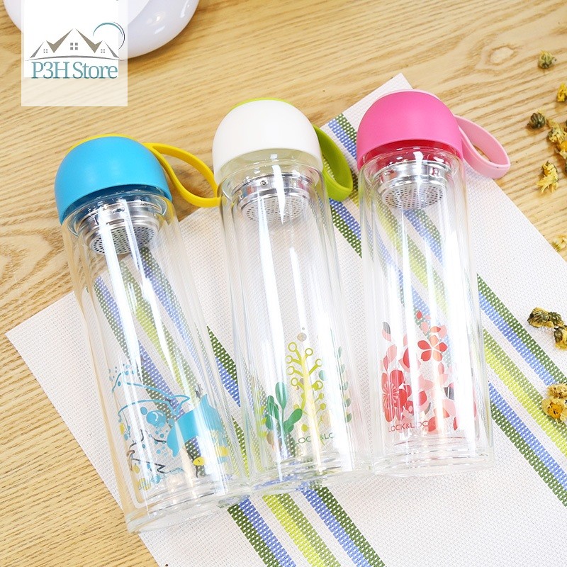 Bình thủy tinh Lock&Lock 2 lớp chịu nhiệt 350ml LLG654