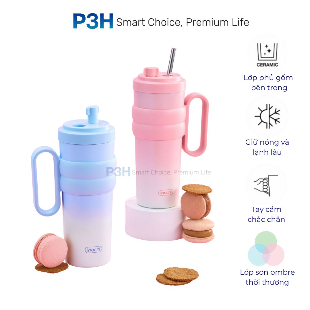 Bình Giữ Nhiệt ruột phủ sứ Inochi Fuji Charm 750ml Phong Cách, Bền Bỉ và Tiện Lợi P3H