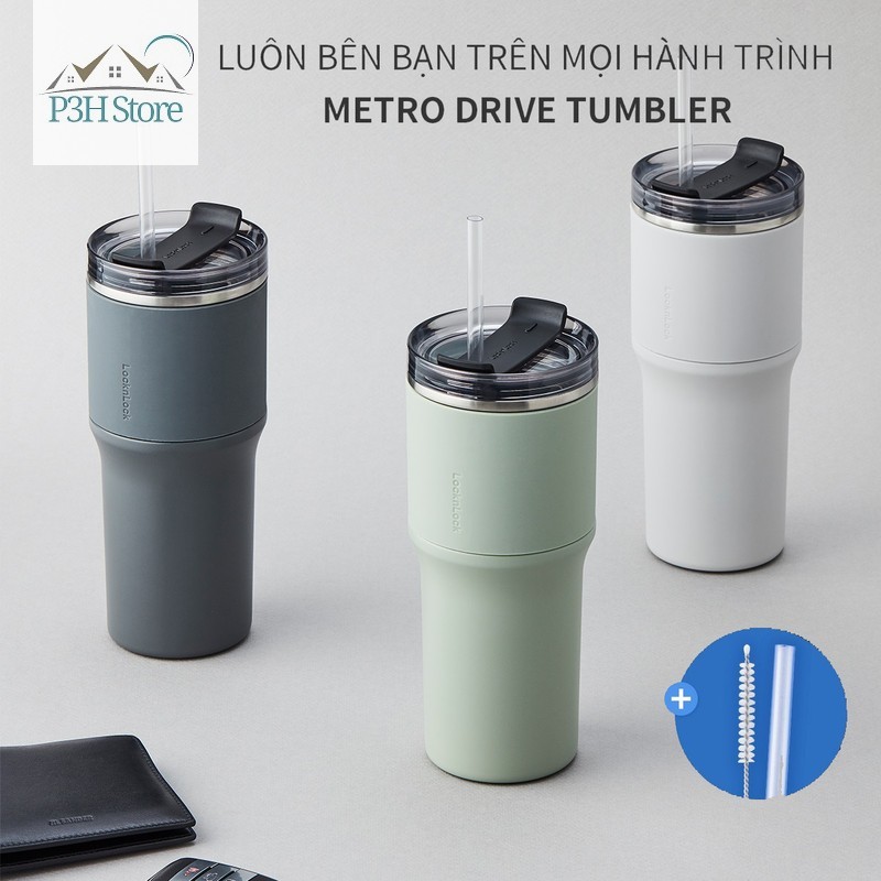 Bình giữ nhiệt Lock&Lock Metro Drive 650ml thiết kế riêng cho ngưới lái xe LHC4277S