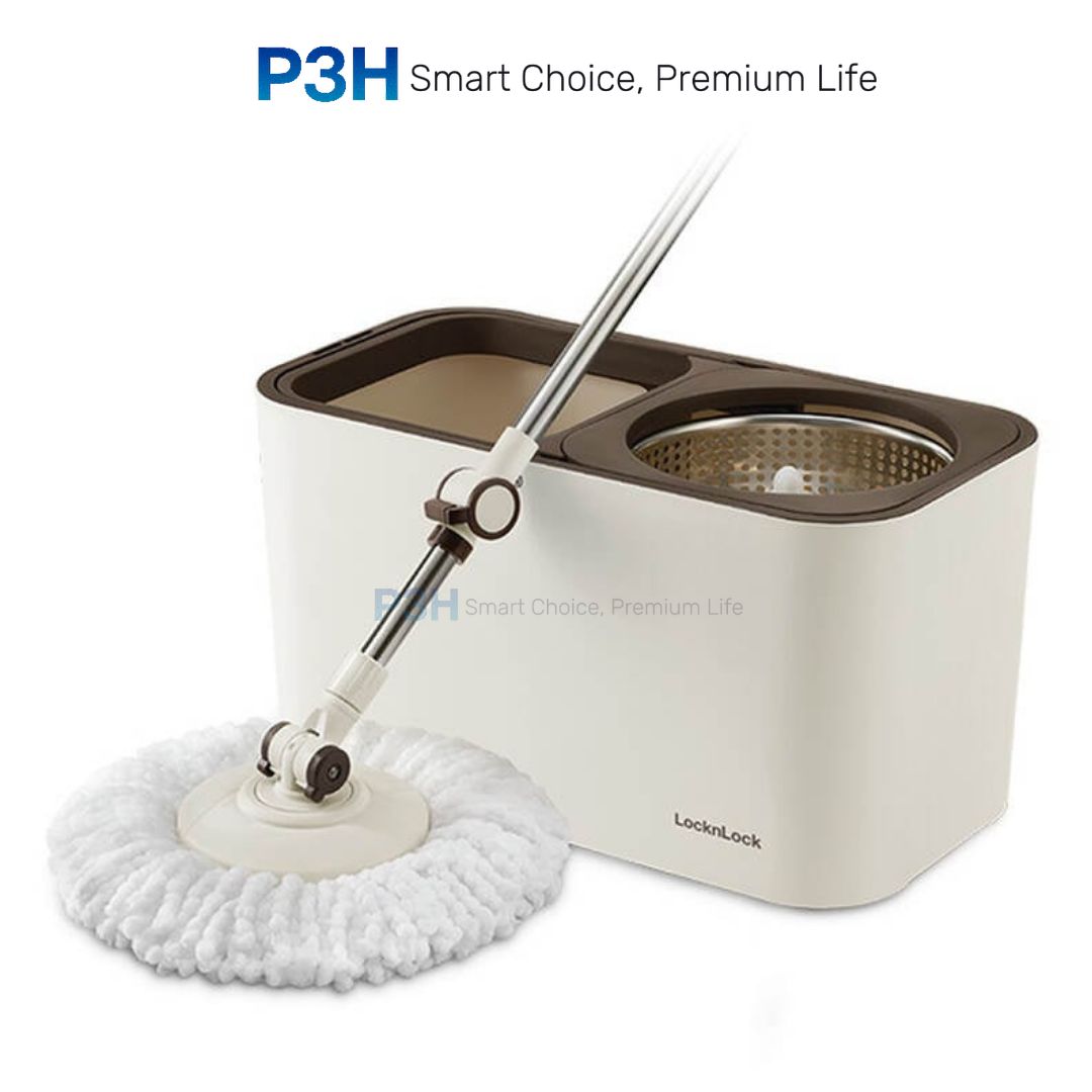 Bộ lau nhà lớn Lock&Lock Dual Bucket Spin Mop ETM478