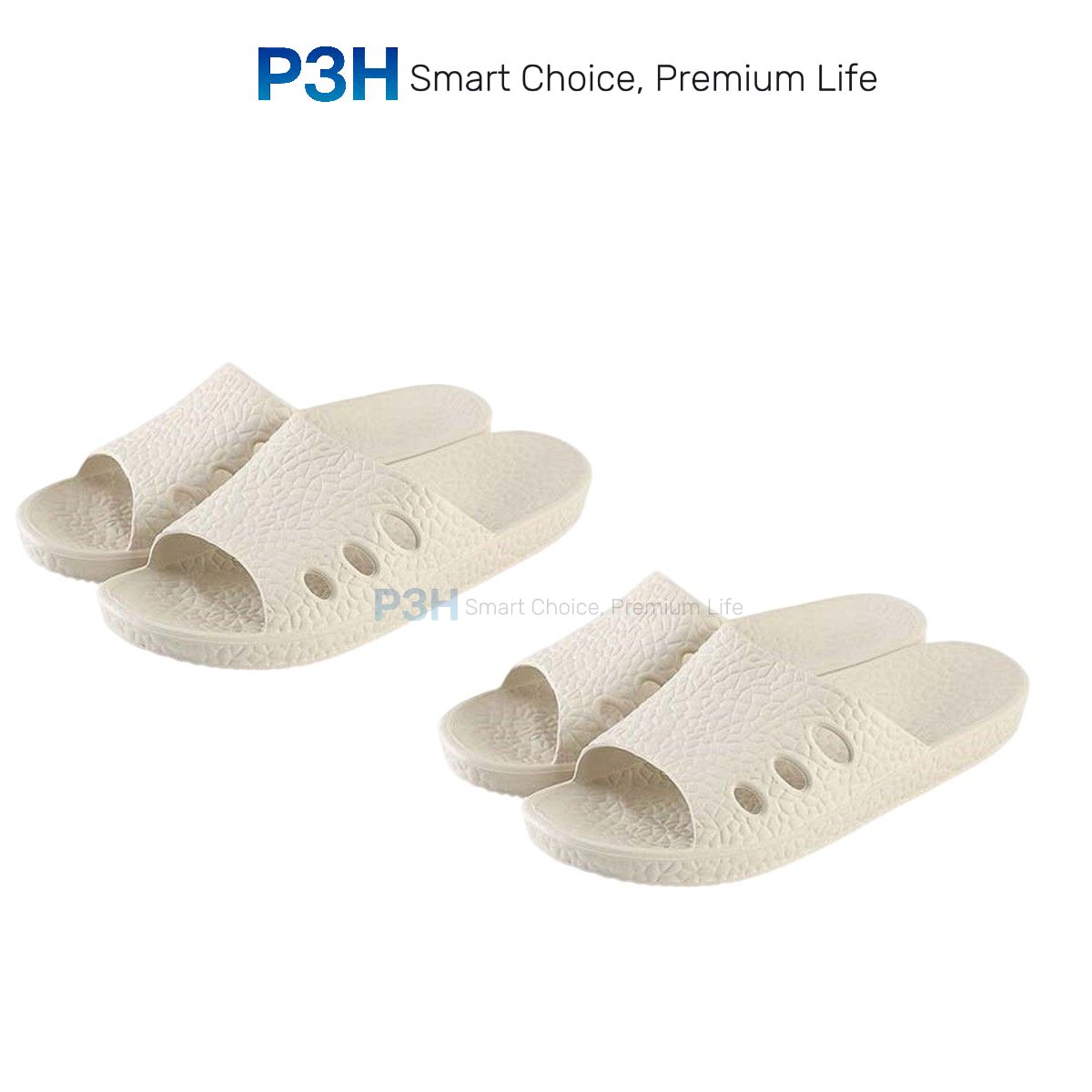 Dép nhà tắm Lock&Lock êm ái chống trơn trợt màu Beige ETM643 ETM644