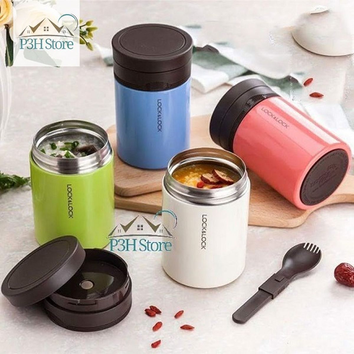 Hộp giữ nhiệt Food Jar Lock&Lock 500ml LHC8024