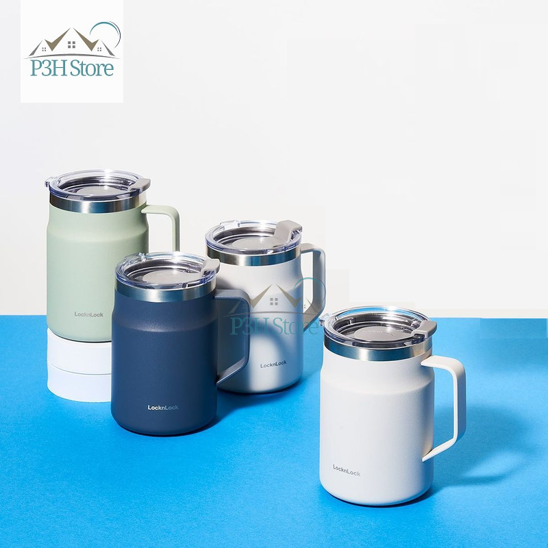 Ly giữ nhiệt Lock&Lock 475ml Metro Mug bằng thép không gỉ LHC4219 - ca giữ nhiệt cốc giữ nhiệt