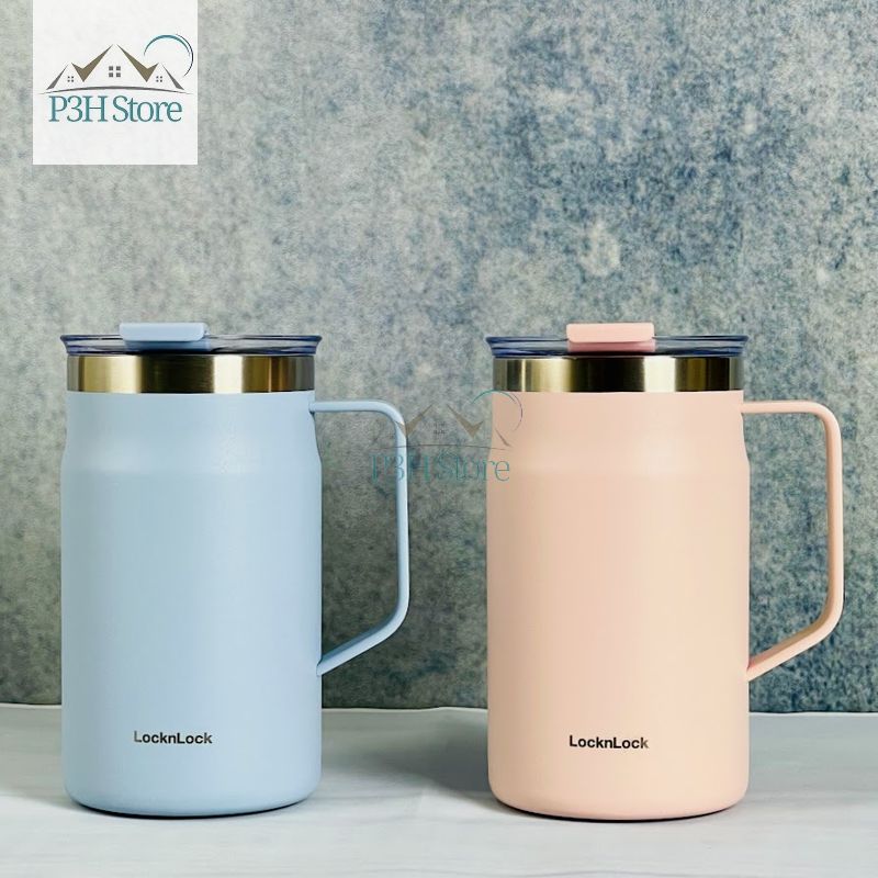 Ly giữ nhiệt Lock&Lock Metro Mug 600ml bằng thép không gỉ ca , cốc LHC4282