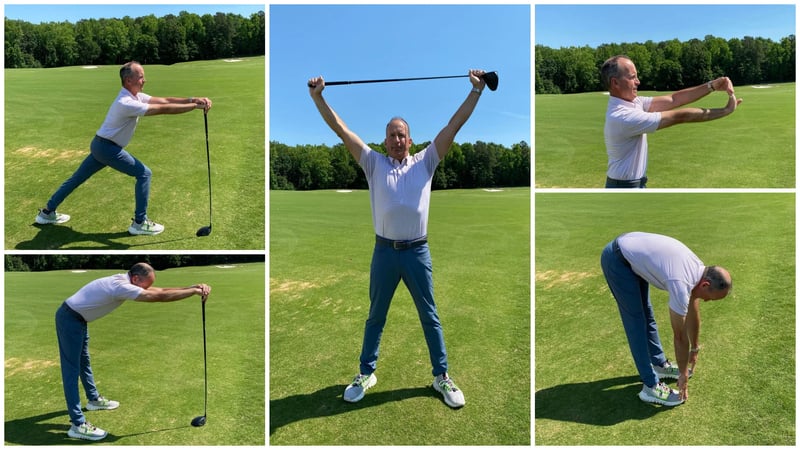 Cách khởi động trước khi tập đánh golf