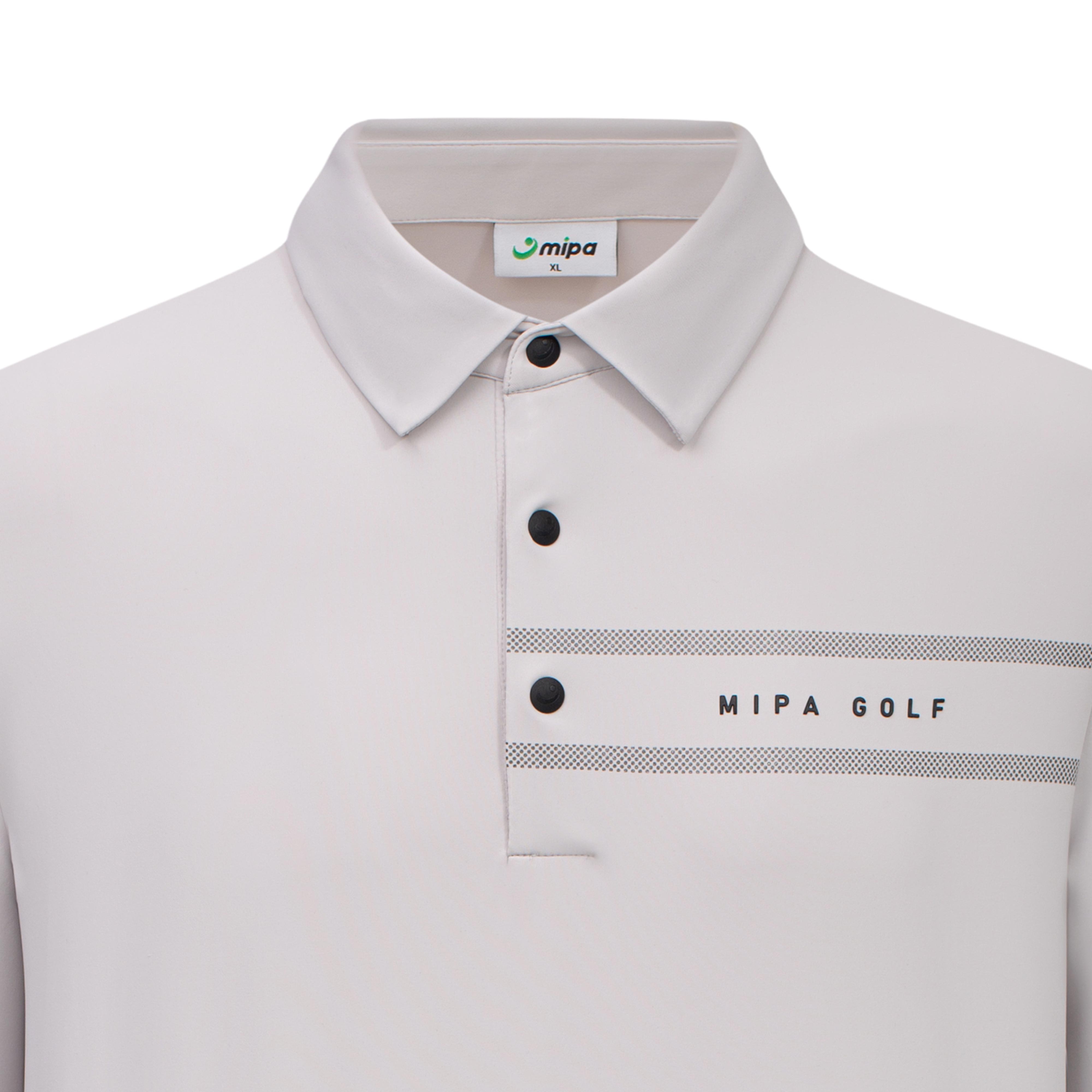 Áo golf nam dài tay phối logo ngực