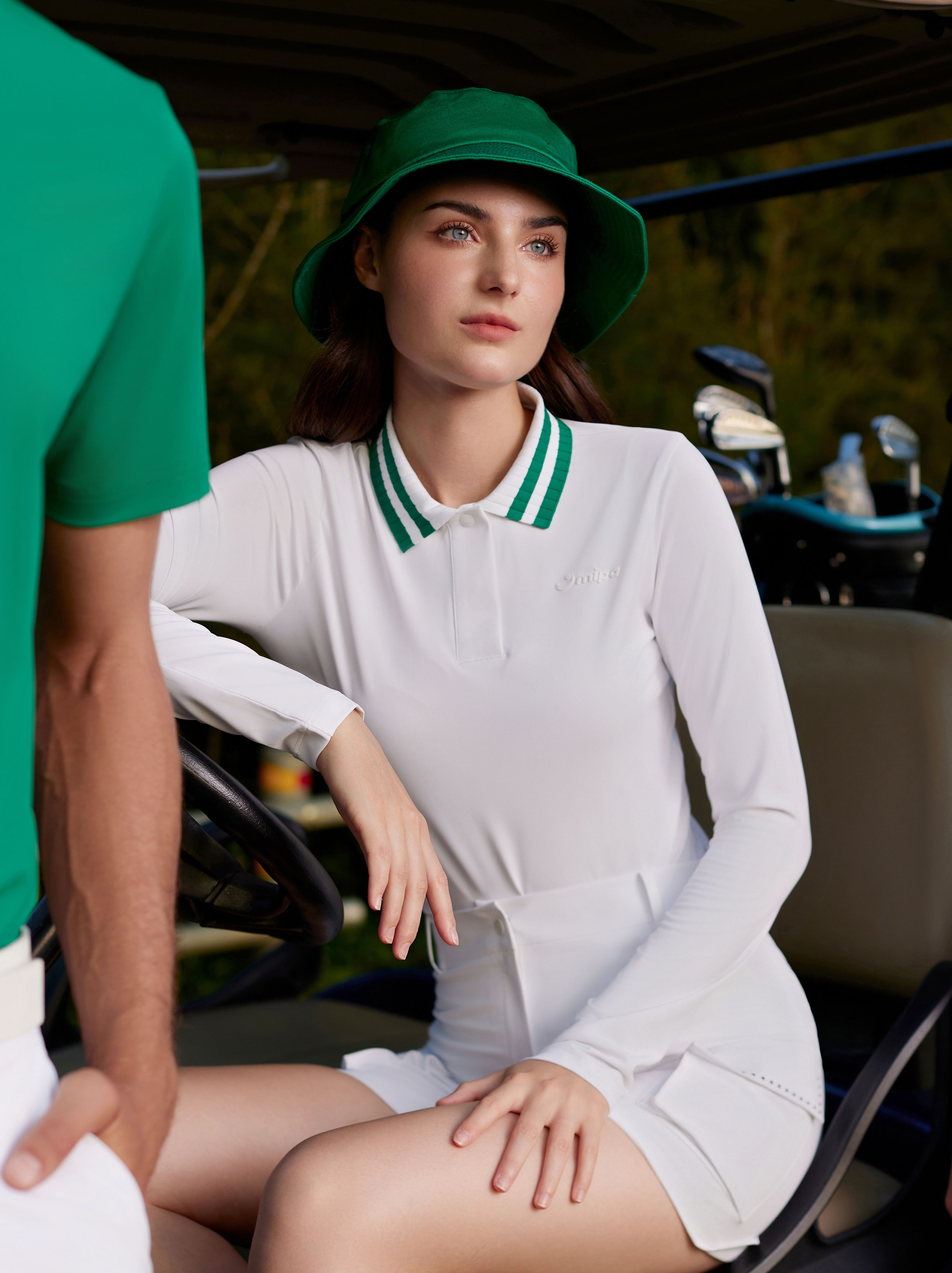 Harper Top - White Green