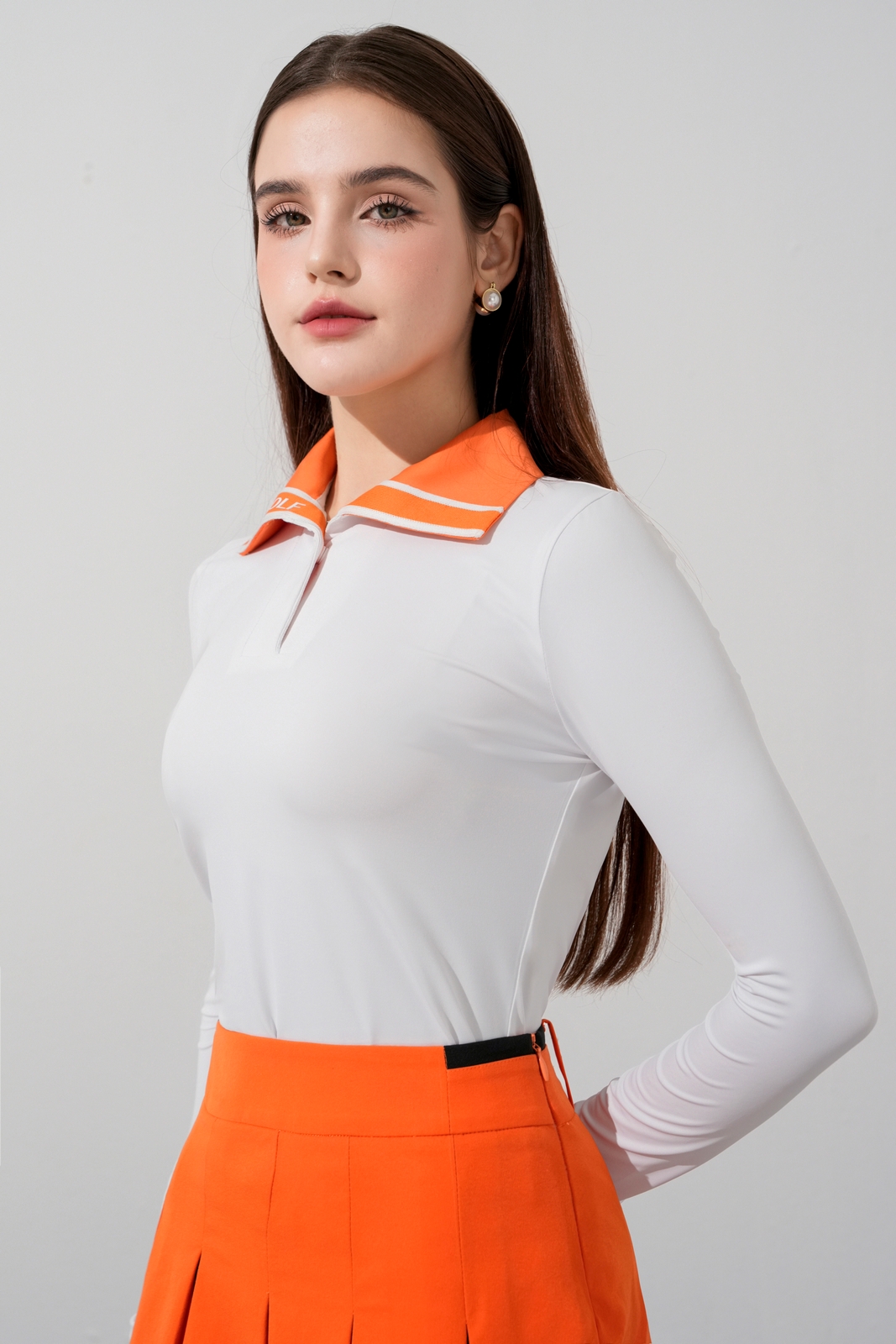 Zoey Top - White Orange