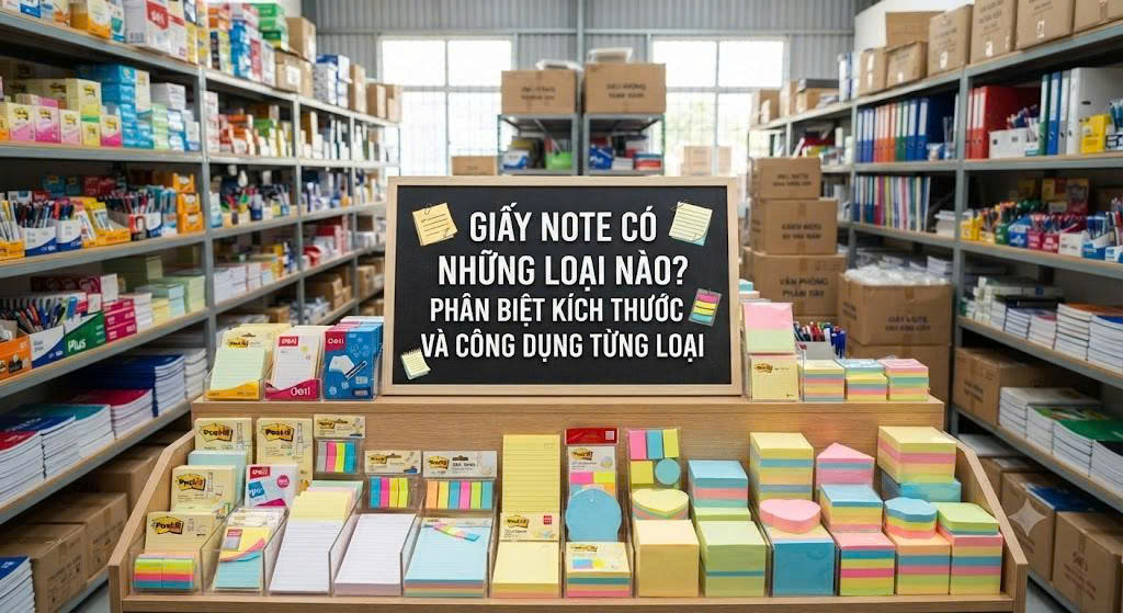 Giấy Note Có Những Loại Nào? Phân Biệt Kích Thước Và Công Dụng Từng Loại