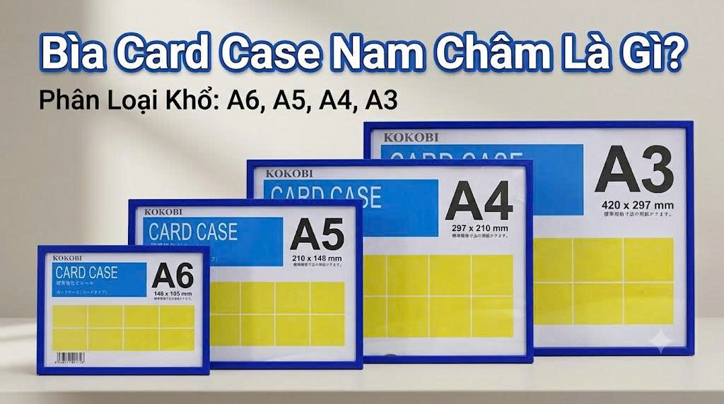 Bìa Card Case Nam Châm Là Gì? Phân Loại Khổ A5, A4, A3