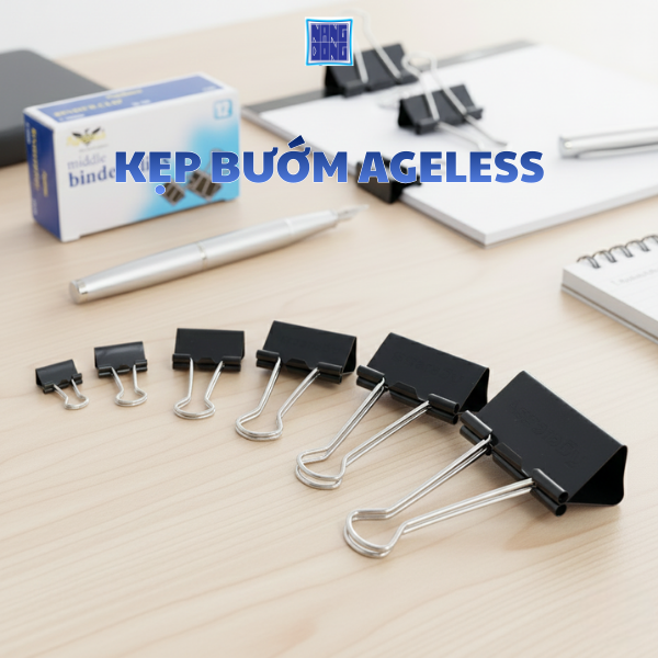 KẸP BƯỚM AGELESS - GIẢI PHẢI KẸP TÀI LIỆU TIỆN LỢI CHO VĂN PHÒNG HIỆN ĐẠI