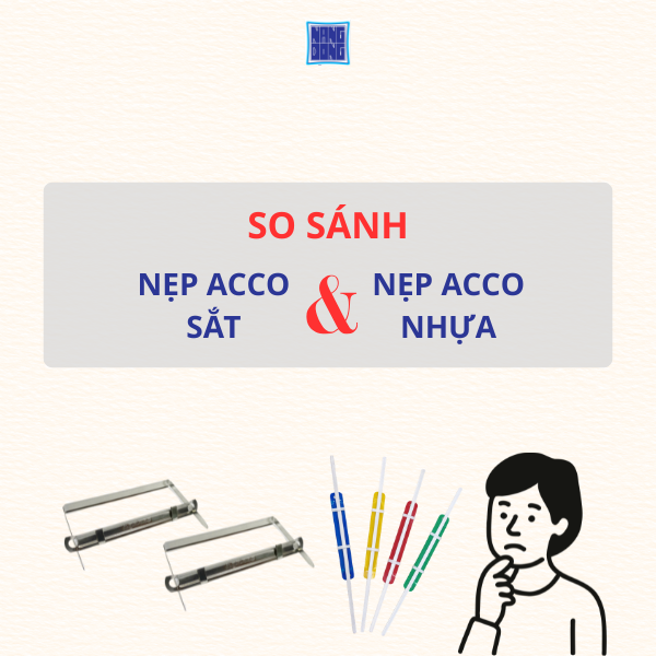So sánh nẹp acco sắt và nẹp acco nhựa: Nên chọn loại nào cho văn phòng?