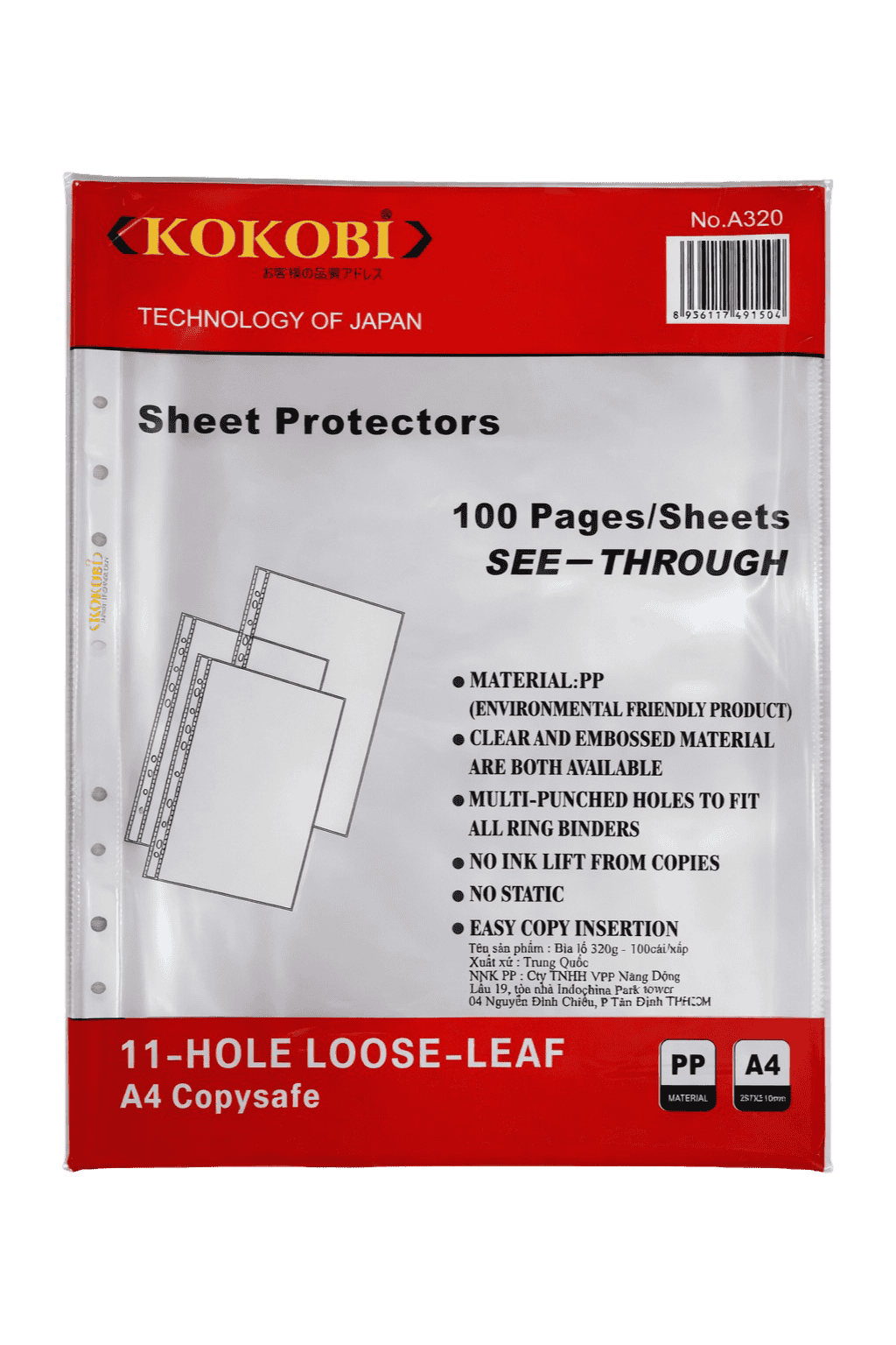 Bìa lỗ đỏ 320gr