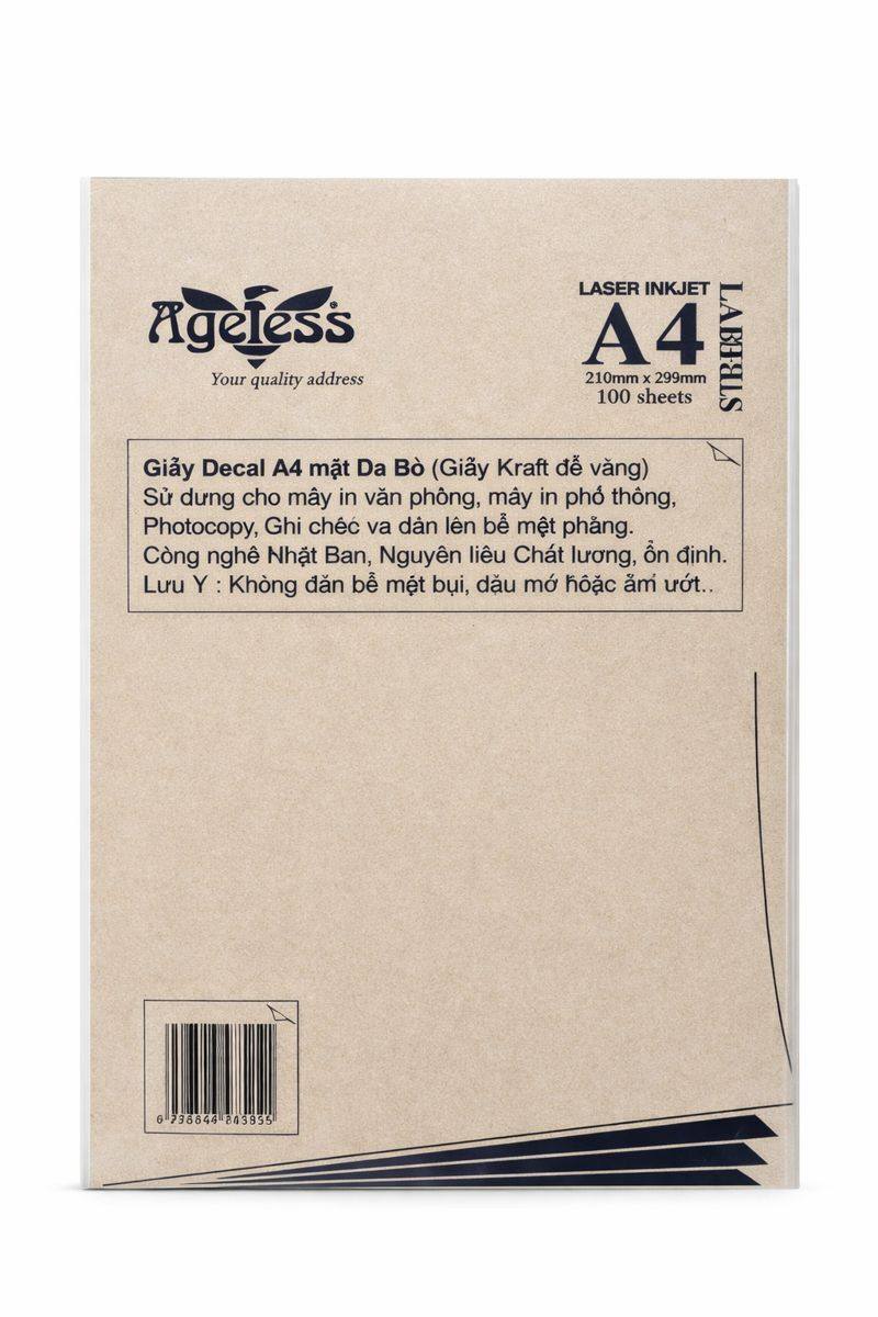 Decal A4 Ageless - Da Bò