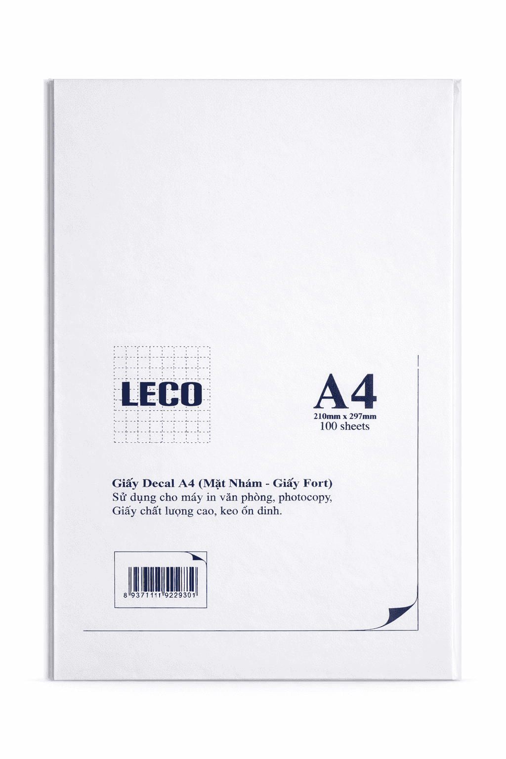 Decal A4 Leco - Đế xanh