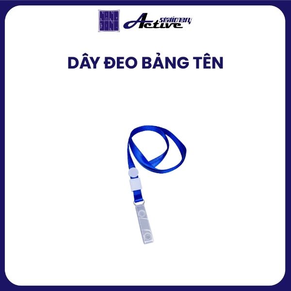 Dây đeo bảng tên kẹp nhựa