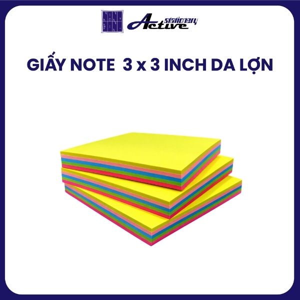Giấy Note 5 Màu Da Lợn - 3 x 3