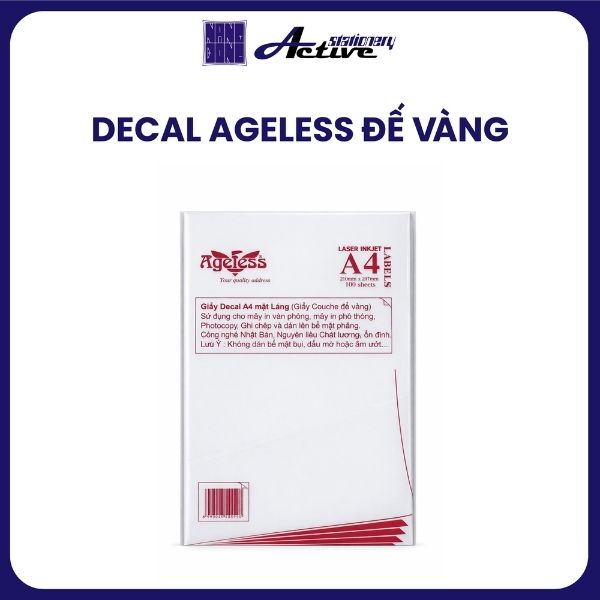 Decal A4 Ageless - Đế Vàng