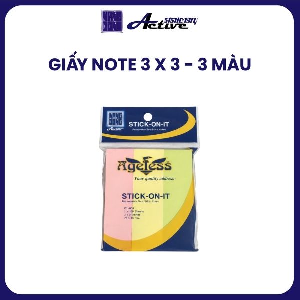 Giấy note 3 màu - 3 x 3