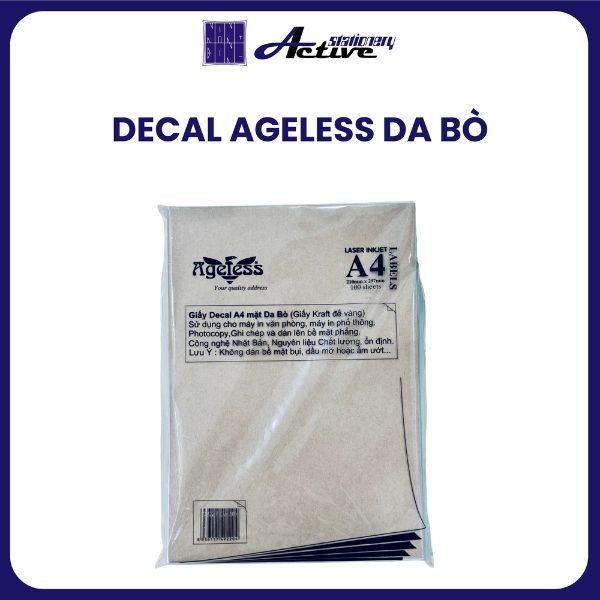 Decal A4 Ageless - Da Bò