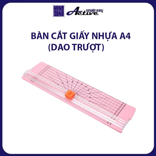 Bàn cắt giấy nhựa mini A4 dao trượt