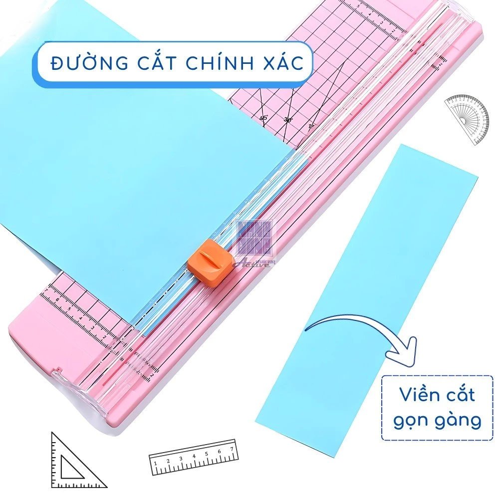 Bàn cắt giấy nhựa mini A4 dao trượt