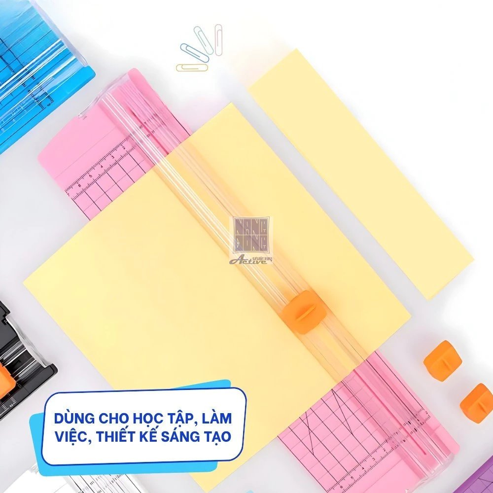 Bàn cắt giấy nhựa mini A4 dao trượt