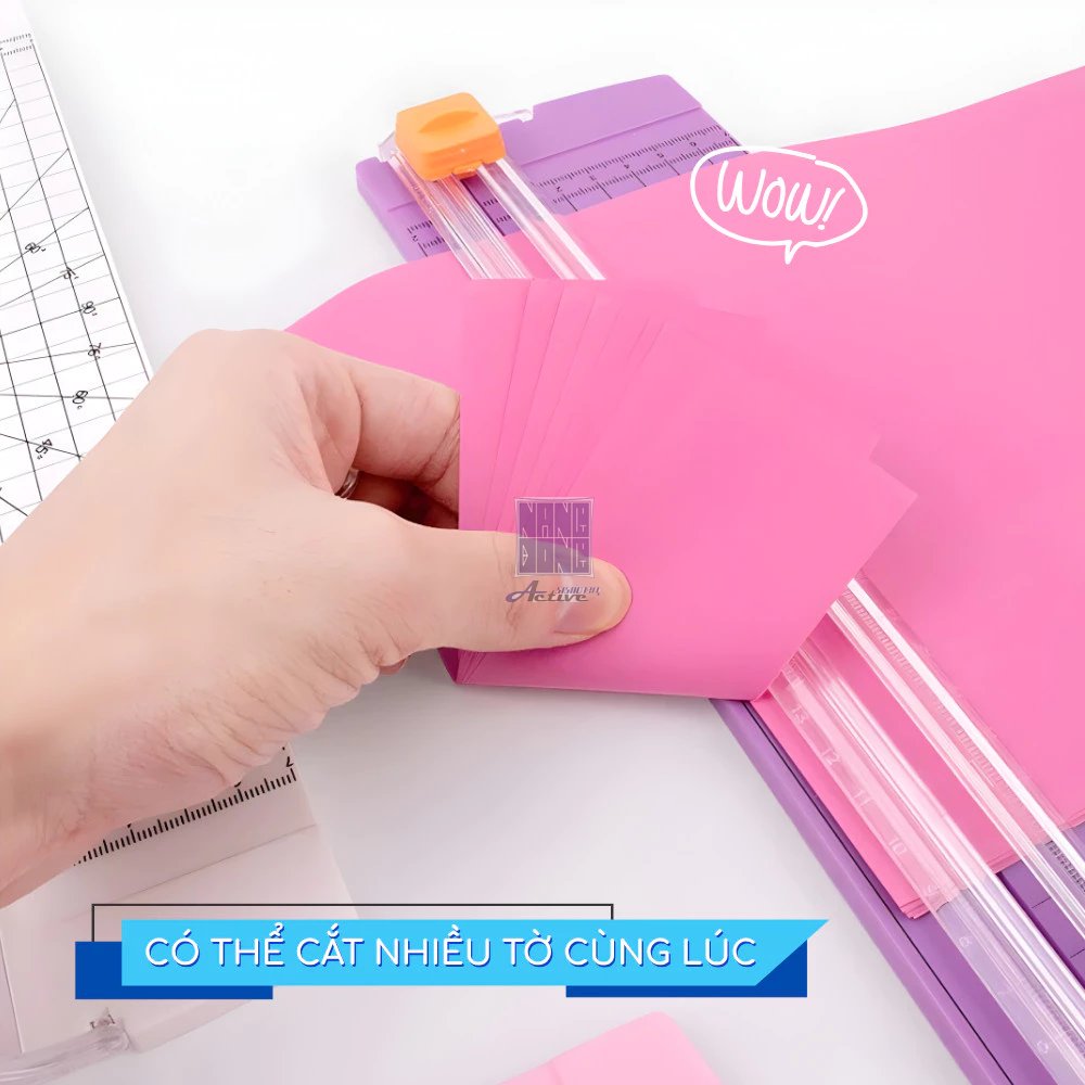 Bàn cắt giấy nhựa mini A4 dao trượt