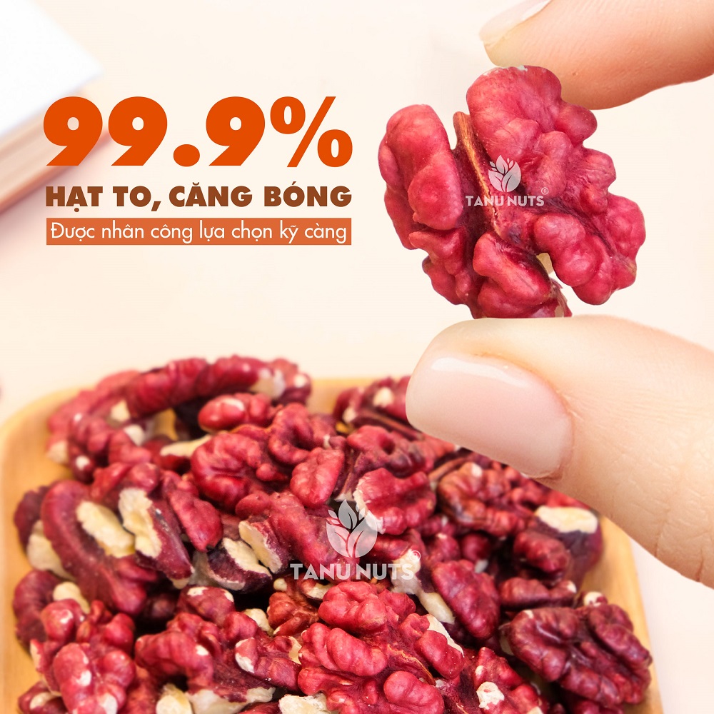 Nhân óc chó đỏ TANU NUTS, hạt óc chó tách vỏ Mỹ, hạt ngũ cốc dinh dưỡng tốt cho bà bầu, cho bé