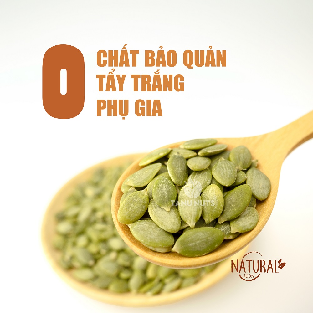 Hạt bí sống TANU NUTS túi 500g, hạt bí xanh tách vỏ Ấn Độ, làm sữa, nấu ăn tốt cho bà bầu, bé