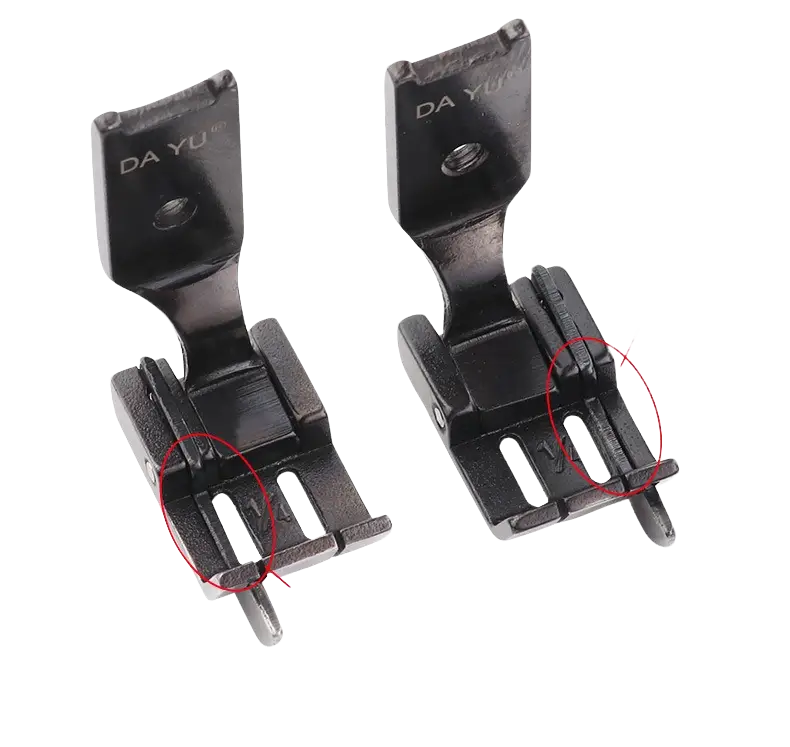 Chân vịt S570 DAYU MÍ 2 KIM TRÁI, PHẢI được dùng cho máy 2 kim công nghiệp LOẠI XỊN (giá 1 cái)