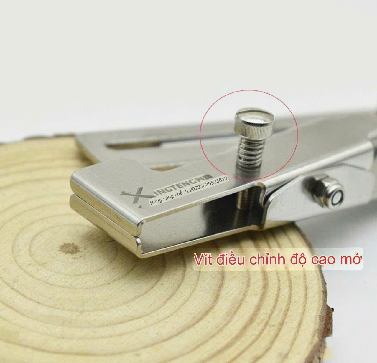 Cữ tra dây khoá kéo ĐA NĂNG KIỂU MỚI, chạy dây khoá máy may dùng cho máy may 1 kim công nghiệp (Tặng kèm 02 ốc bắt cữ)
