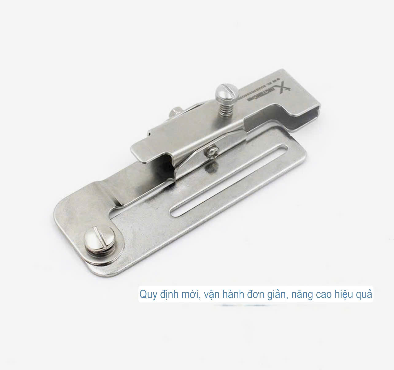 Cữ tra dây khoá kéo ĐA NĂNG KIỂU MỚI, chạy dây khoá máy may dùng cho máy may 1 kim công nghiệp (Tặng kèm 02 ốc bắt cữ)