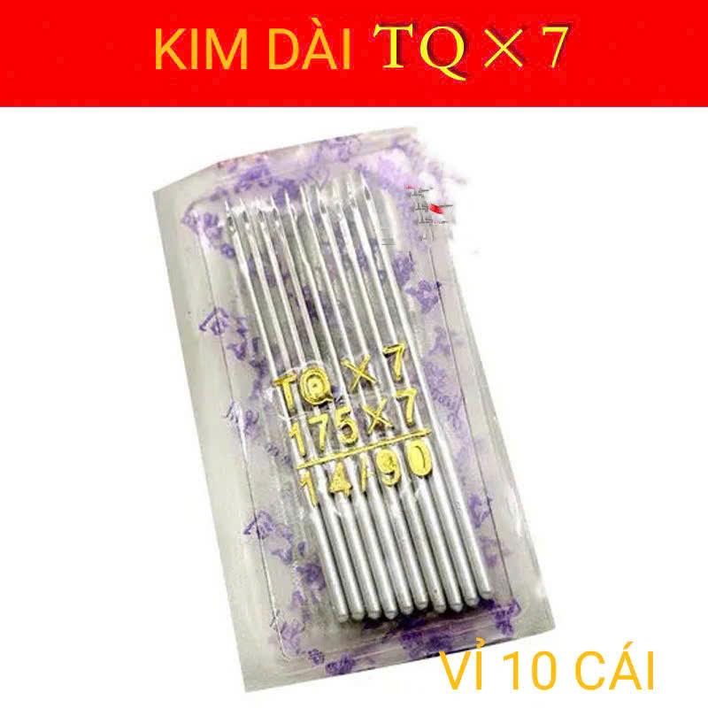Kim TIGER đính cúc KIM DÀI TQ*7#N dùng cho máy may công nghiệp (GIÁ VỈ 10 CÁI)