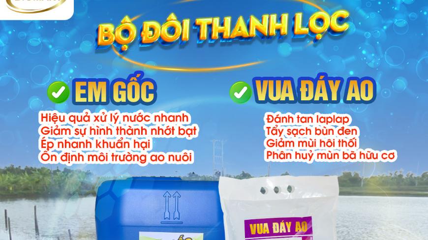 Bộ đôi siêu thanh - đáy và nước ao nuôi cực sạch