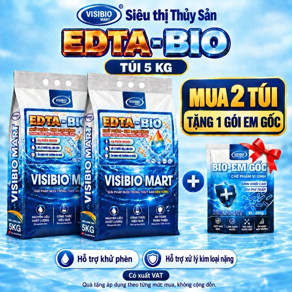 COMBO 2 TÚI EDTA BIO - TẶNG 1 GÓI BIO BIOTECH
