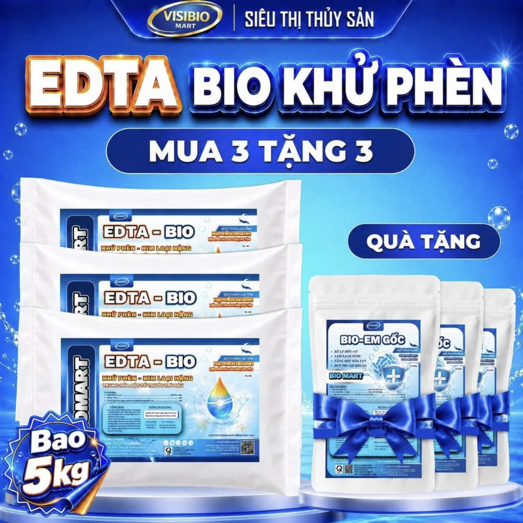 COMBO 3 TÚI EDTA BIO - TẶNG 3 GÓI EM GỐC