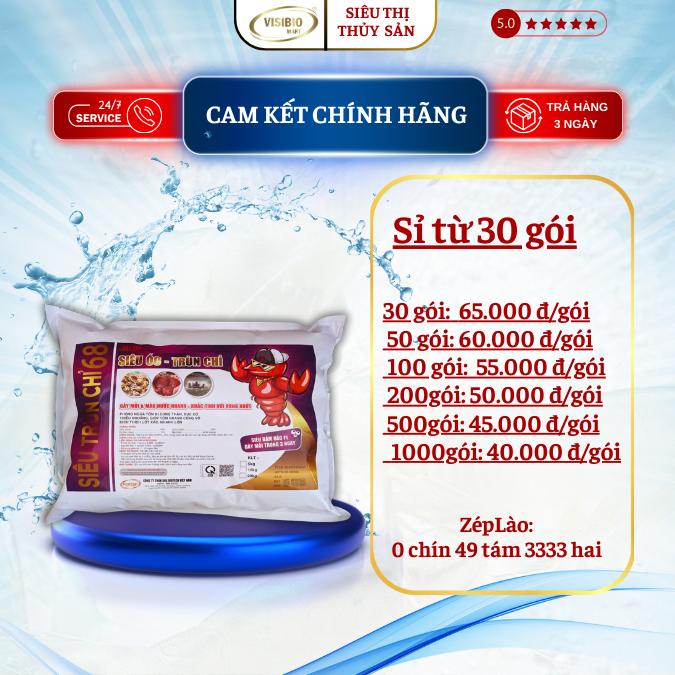 SIÊU TRÙN CHỈ 68 - SIÊU DINH DƯỠNG, GÂY THỨC ĂN TỰ NHIÊN, TAO MÀU NƯỚC ĐẸP SAU 3 NGÀY