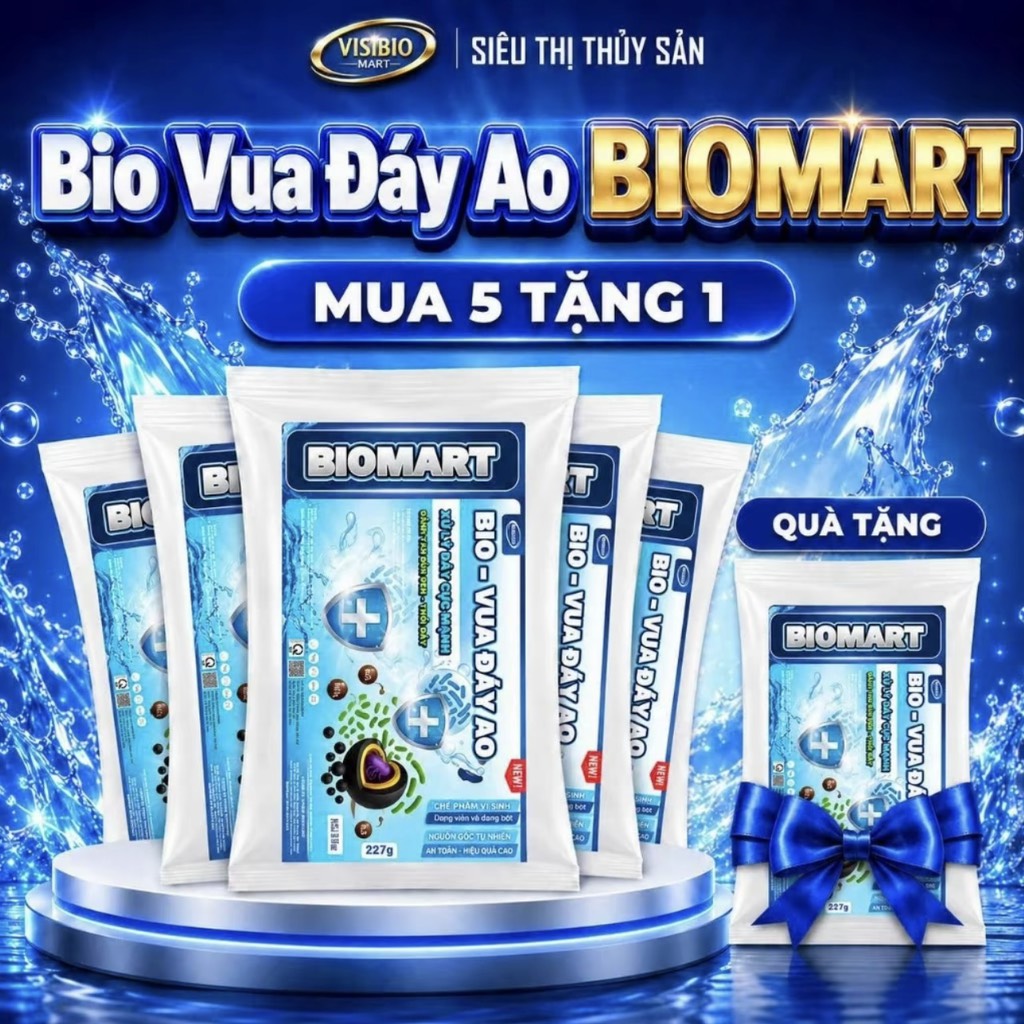 COMBO 5 GÓI BIO VUA ĐÁY AO - TẶNG 1 GÓI BIO VUA ĐÁY AO