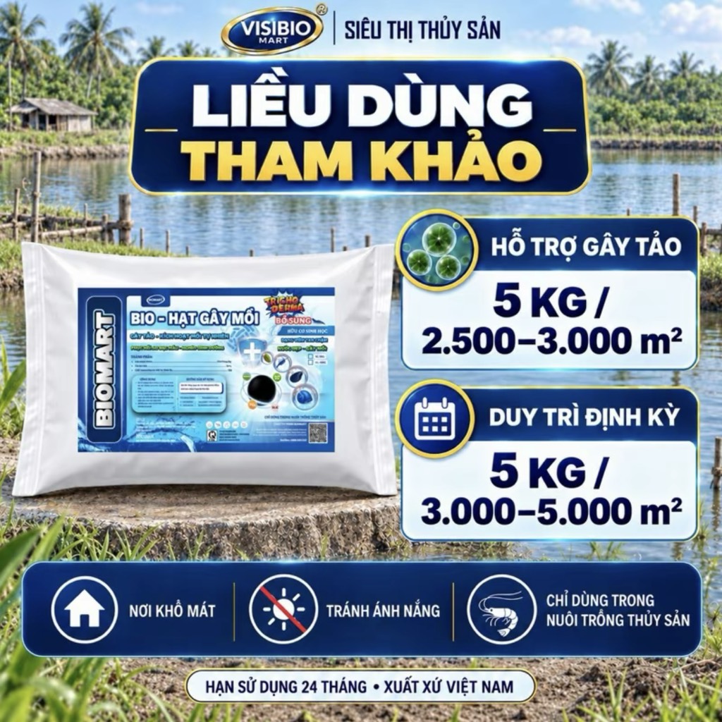 COMBO 2 GÓI BIO HẠT GÂY MỒI 5KG - TẶNG 1 GÓI 5KG